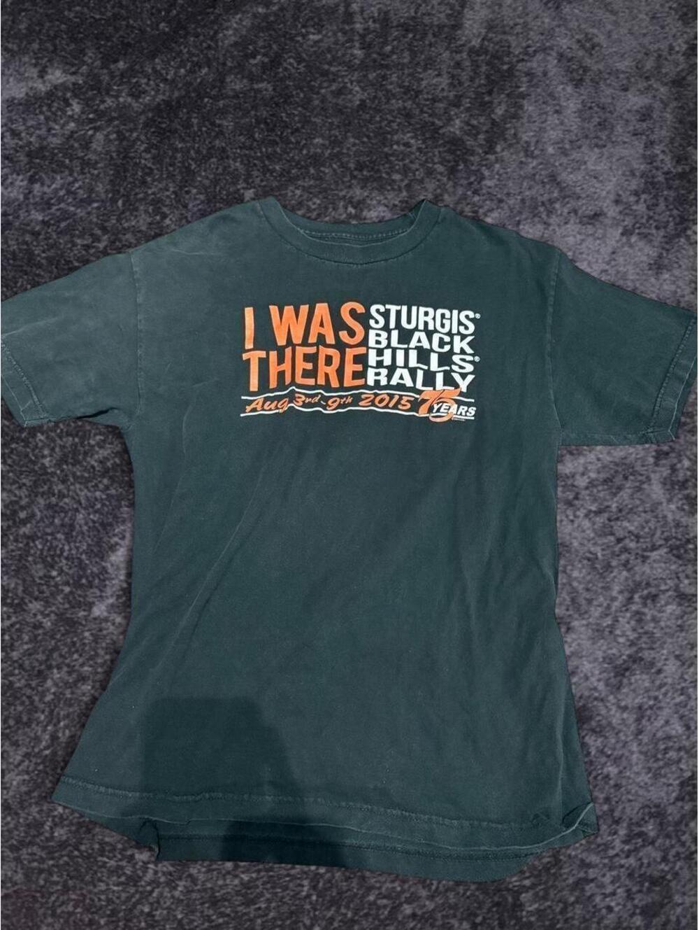 Black “I Was There – Sturgis 75 Years” shirt 🖤🏍️